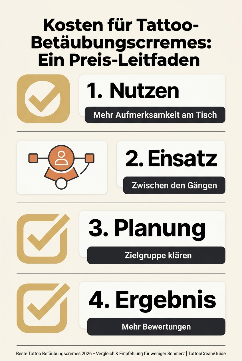 Infographic: Kosten für Tattoo-Betäubungscremes: Ein Preis-Leitfaden